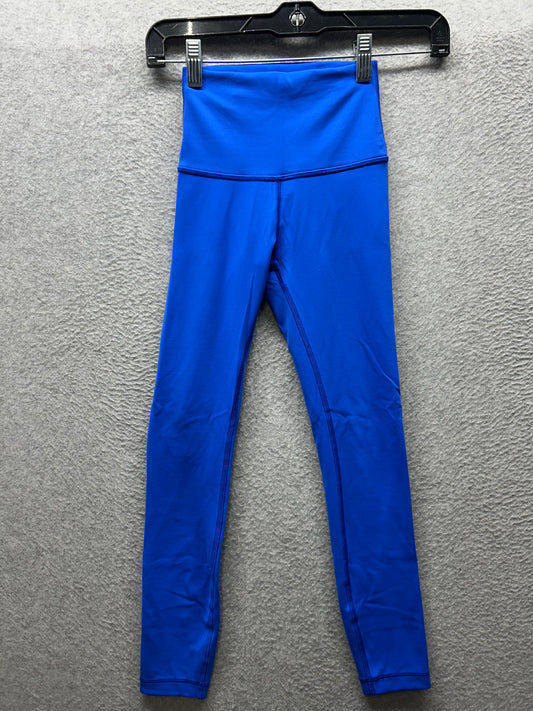 Lululemon Wunder Train High-Rise Tight 25" Size 0 Cerulean Blue