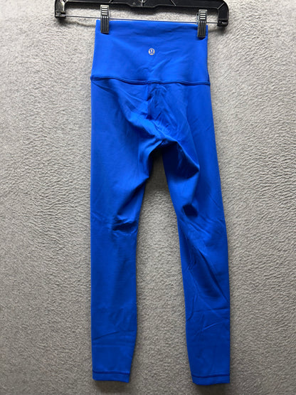 Lululemon Wunder Train High-Rise Tight 25" Size 0 Cerulean Blue