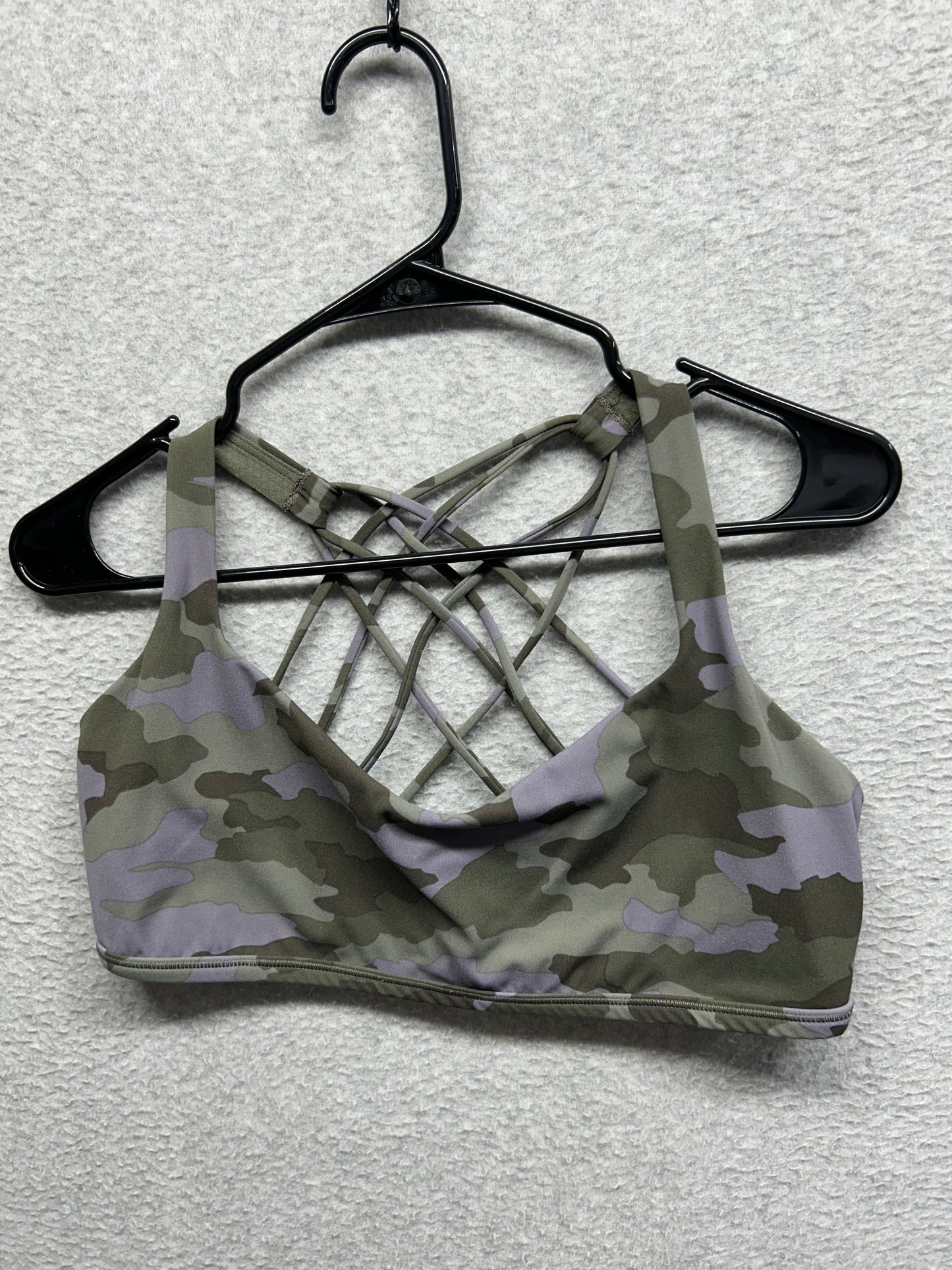 Lululemon Free to Be Bra Wild Size 14 Heritage 365 Camo Dusky Lavender Multi