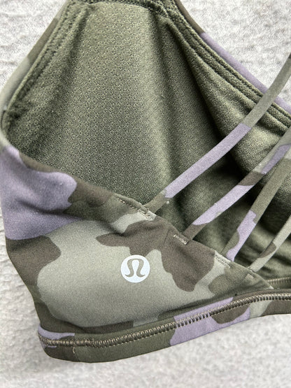 Lululemon Free to Be Bra Wild Size 14 Heritage 365 Camo Dusky Lavender Multi