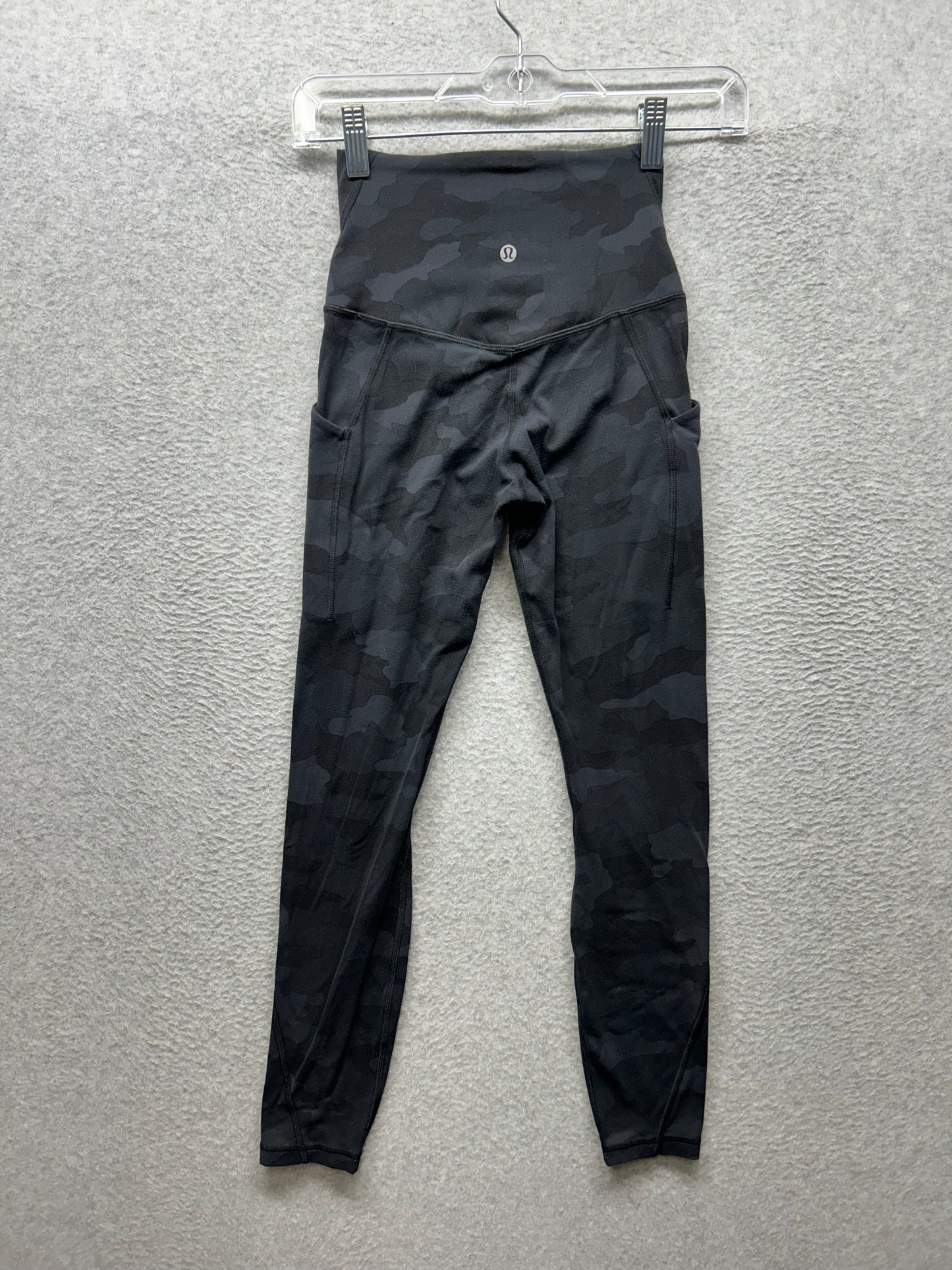 Lululemon Align High Rise Pant with Pockets 25" Size 2 Heritage 365 Camo Deep Coal Multi