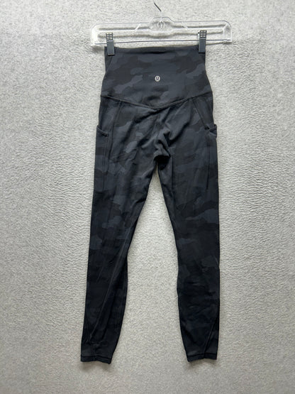 Lululemon Align High Rise Pant with Pockets 25" Size 2 Heritage 365 Camo Deep Coal Multi