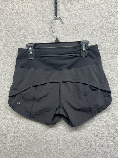 Lululemon Speed Up Mid-Rise Short 4" Size 2 Black