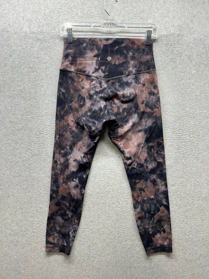 Lululemon Align Pant 25" Size 8 Diamond Dye Diamond Dye Graphite Grey Pink Pastel
