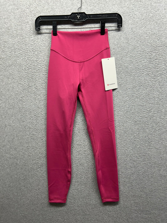 Lululemon Wunder Under SmoothCover High-Rise Tight 25" Size 0 Raspberry Coulis