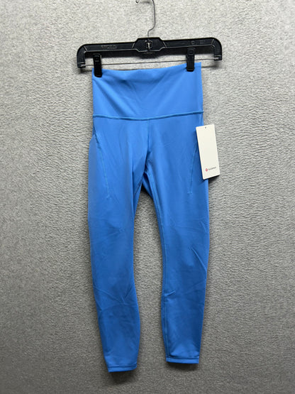 Lululemon Wunder Train High-Rise Tight with Pockets 25" Size 4 Pool Party