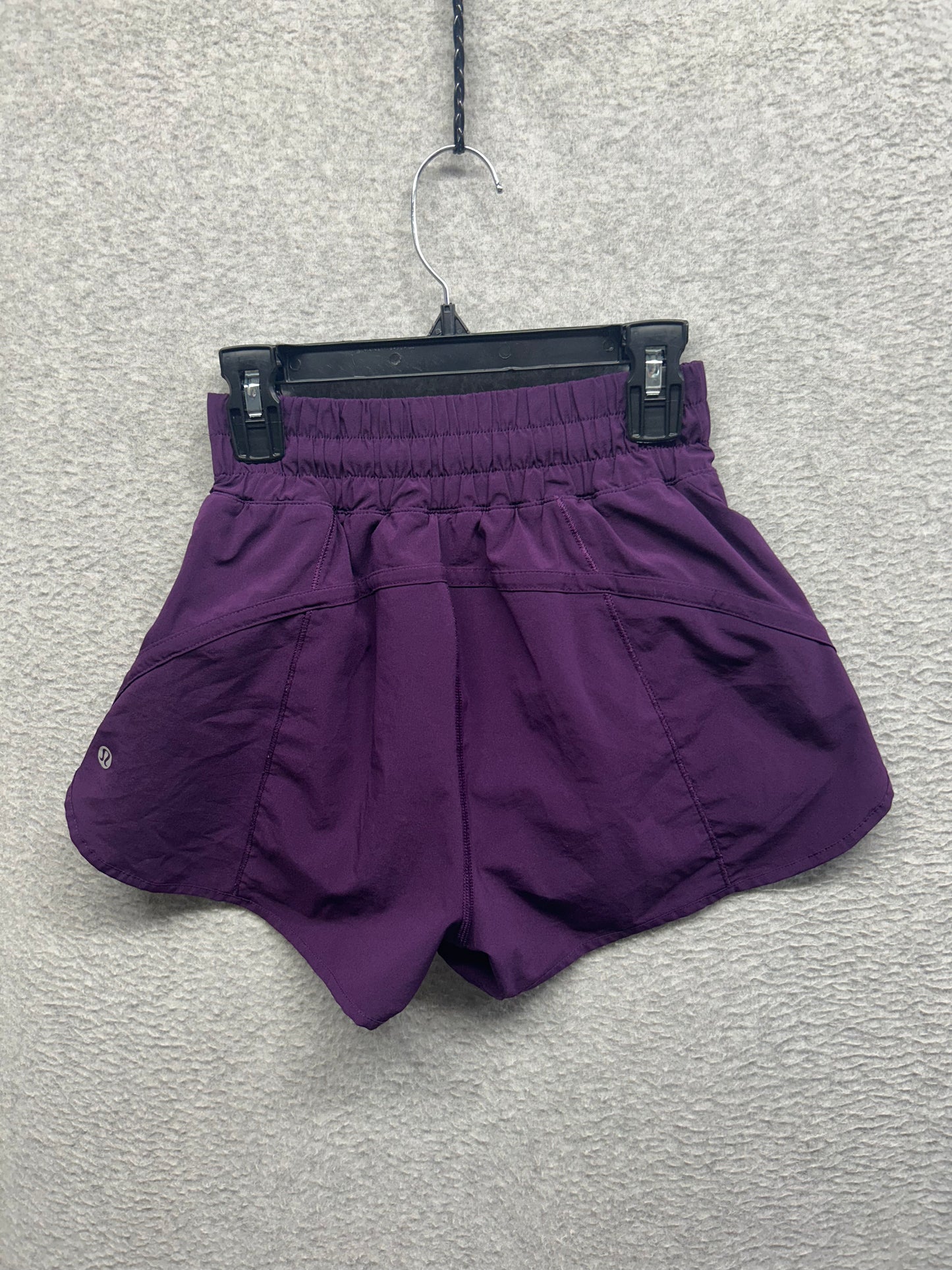 Lululemon Track That High-Rise Lined Short 3" Size 2 (Square) Dramatic Magenta