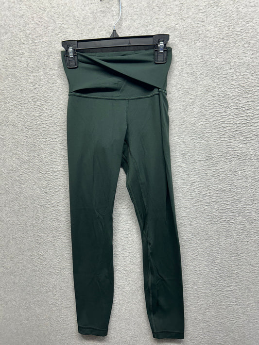 Lululemon Align Twist-Waist Tight 25" Size 0 (Square) Rainforest Green