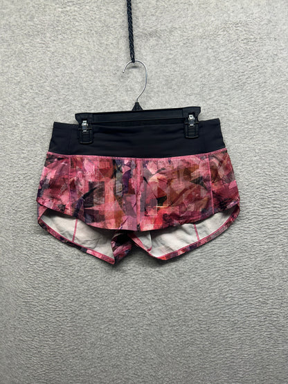 Lululemon Speed Up Short 2.5" Size 2 Sun Dazed Multi Pink
