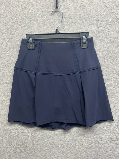 Lululemon Lost In Pace Skirt Tall 15" Size 2 Midnight Navy