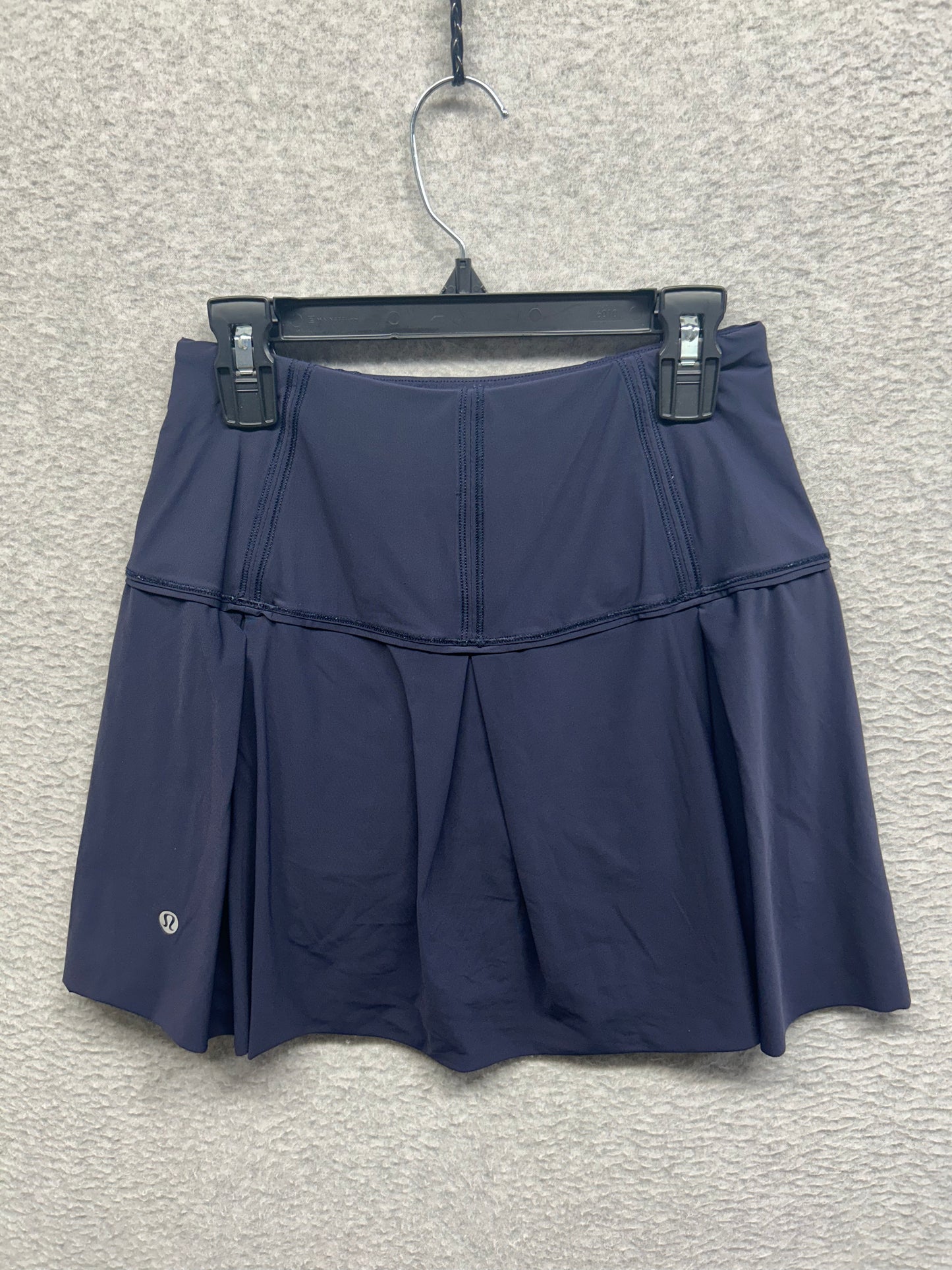 Lululemon Lost In Pace Skirt Tall 15" Size 2 Midnight Navy
