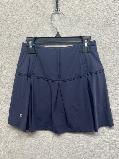 Lululemon Lost In Pace Skirt Tall 15" Size 2 Midnight Navy