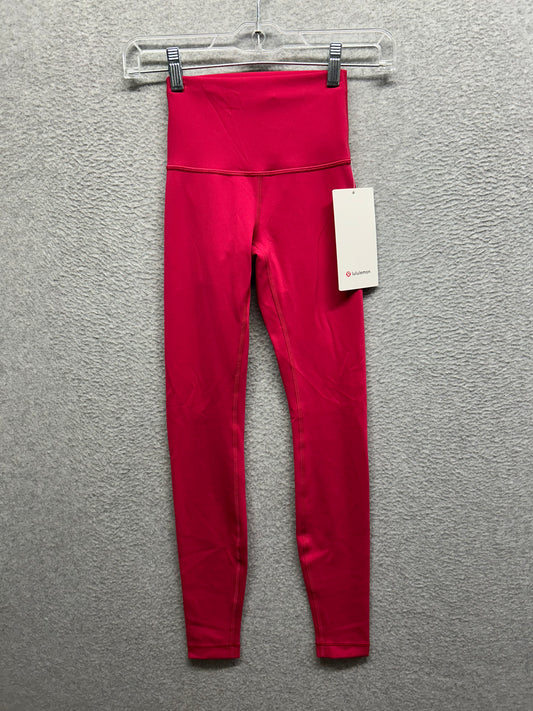 Lululemon Wunder Train High-Rise Tight 28" Size 0 Pink Dragonfruit