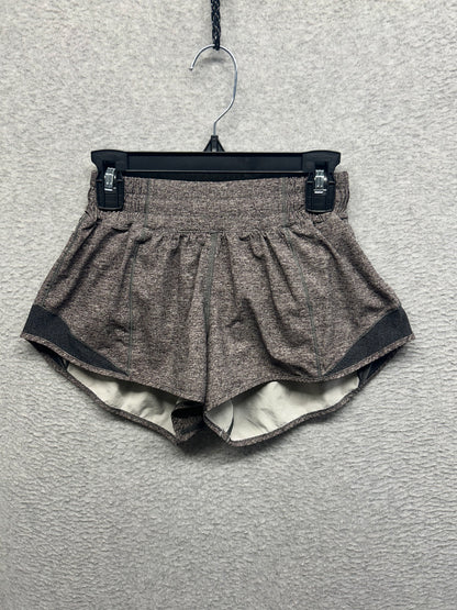 Lululemon Hotty Hot Short II 2.5" Size 2 Heather Lux Multi Black