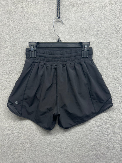 Lululemon Hotty Hot Short High-Rise Long 4" Size 2 (Square) Black