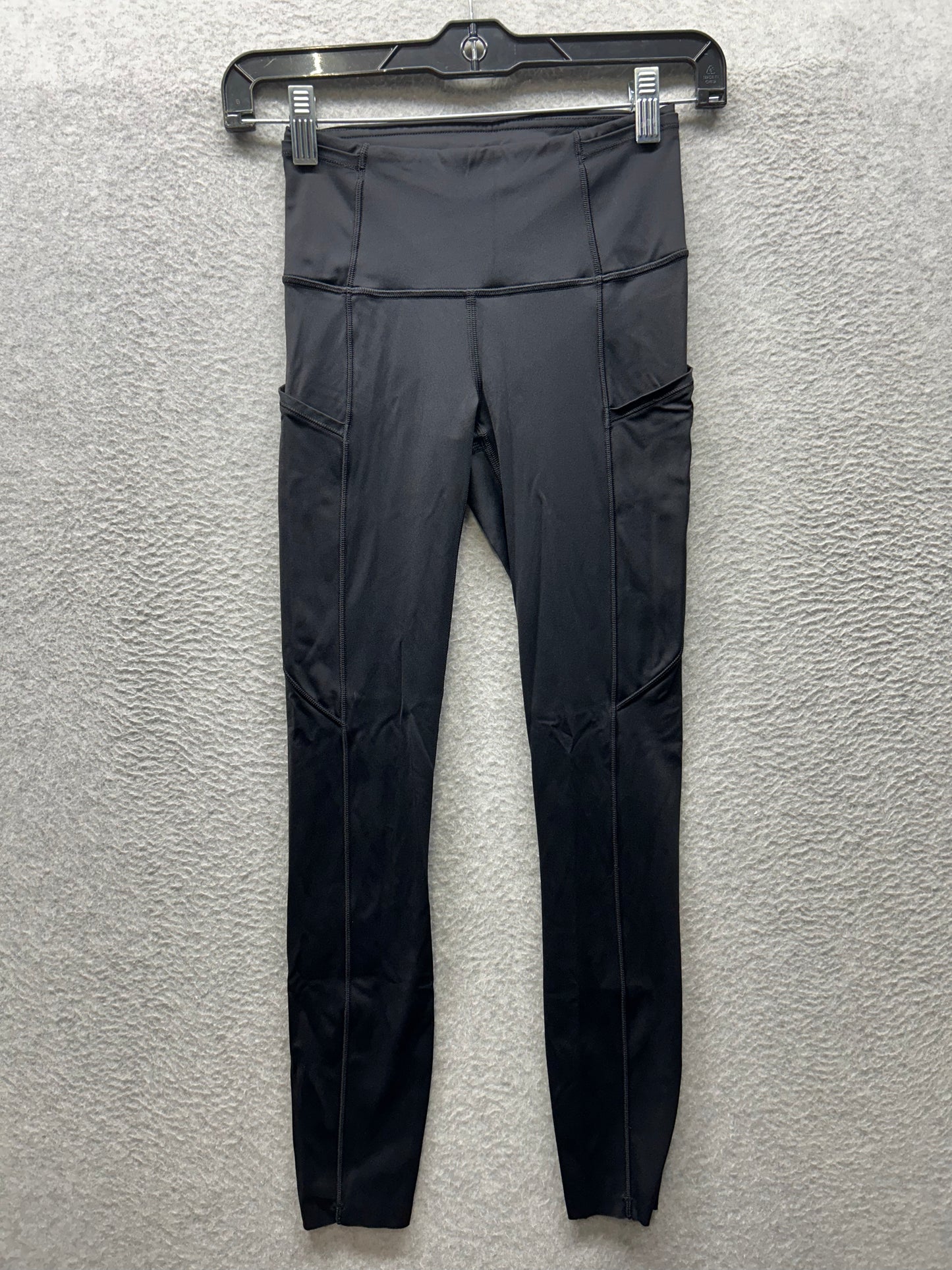 Lululemon Fast & Free 7/8 Tight II Non-Reflective Nulux 25" Size 2 Black