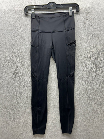 Lululemon Fast & Free 7/8 Tight II Non-Reflective Nulux 25" Size 2 Black