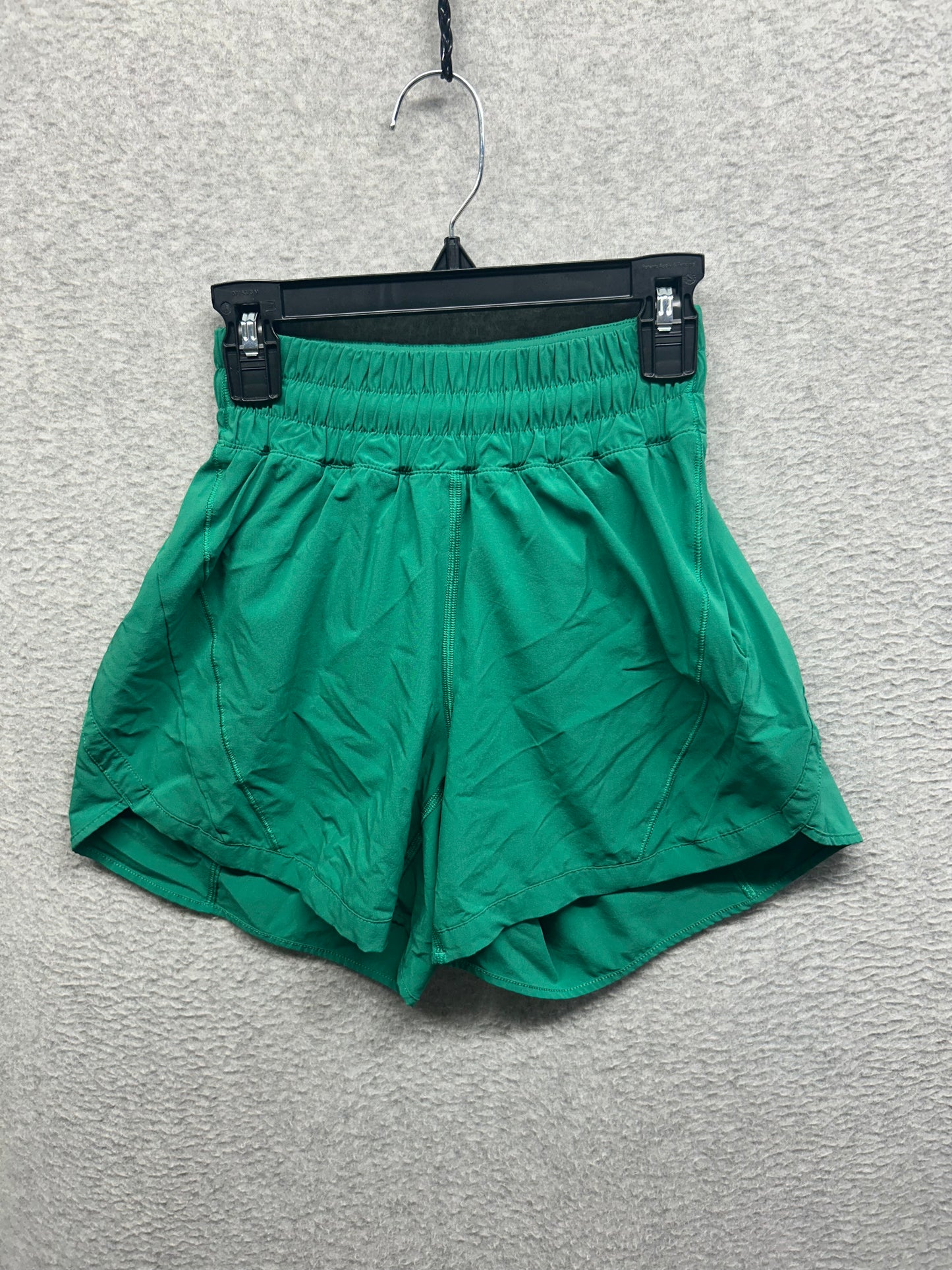 Lululemon Track That High-Rise Lined Short 5" Size 2 (Square) Cascadia Green