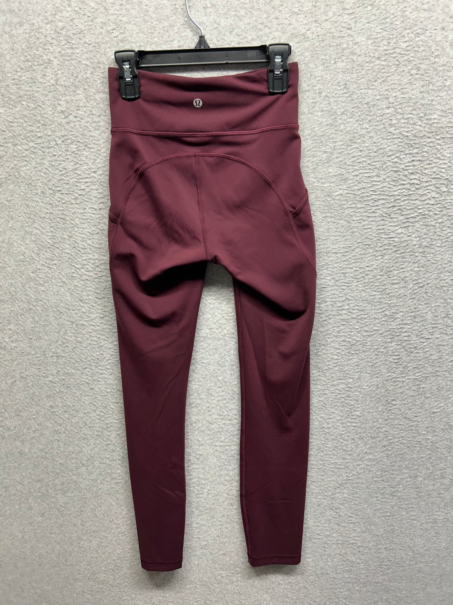 Lululemon Invigorate High-Rise Tight 25" Size 2 Red Merlot