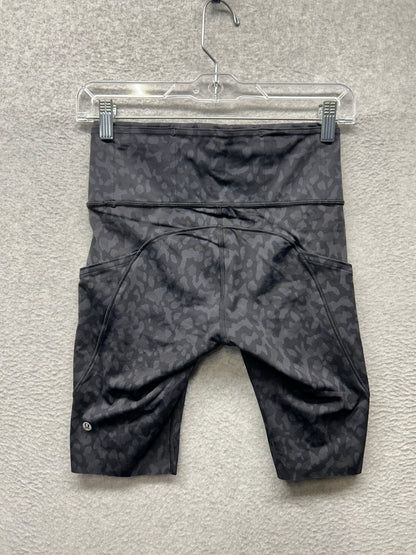 Lululemon Fast And Free Short 10" Size 6  Formation Camo Deep Coal Multi