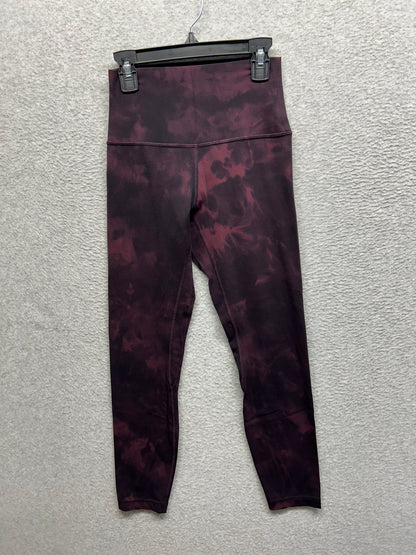 Lululemon Align Pant 25" Size 4 Diamond Dye Cassis Black