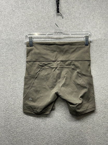 Lululemon Fast and Free Short 6" Size 6 Dark Olive