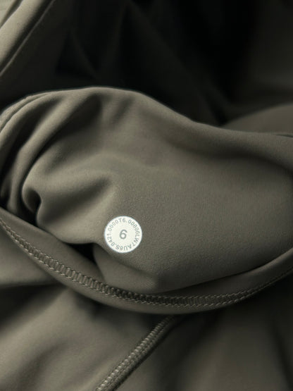 Lululemon Fast and Free Short 6" Size 6 Dark Olive