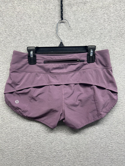 Lululemon Speed Up Short 2.5" Size 4 Smoked Mulberry