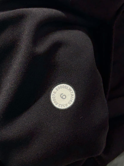 Lululemon Fast And Free Short 6" Size 6 Black