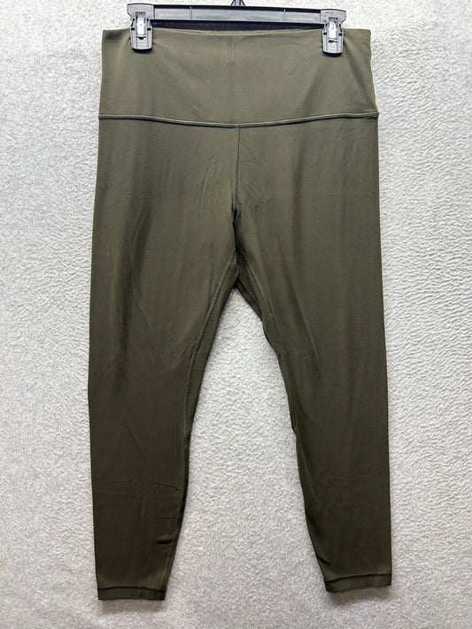 Lululemon Align Pant II 25" Size 12 Military Green