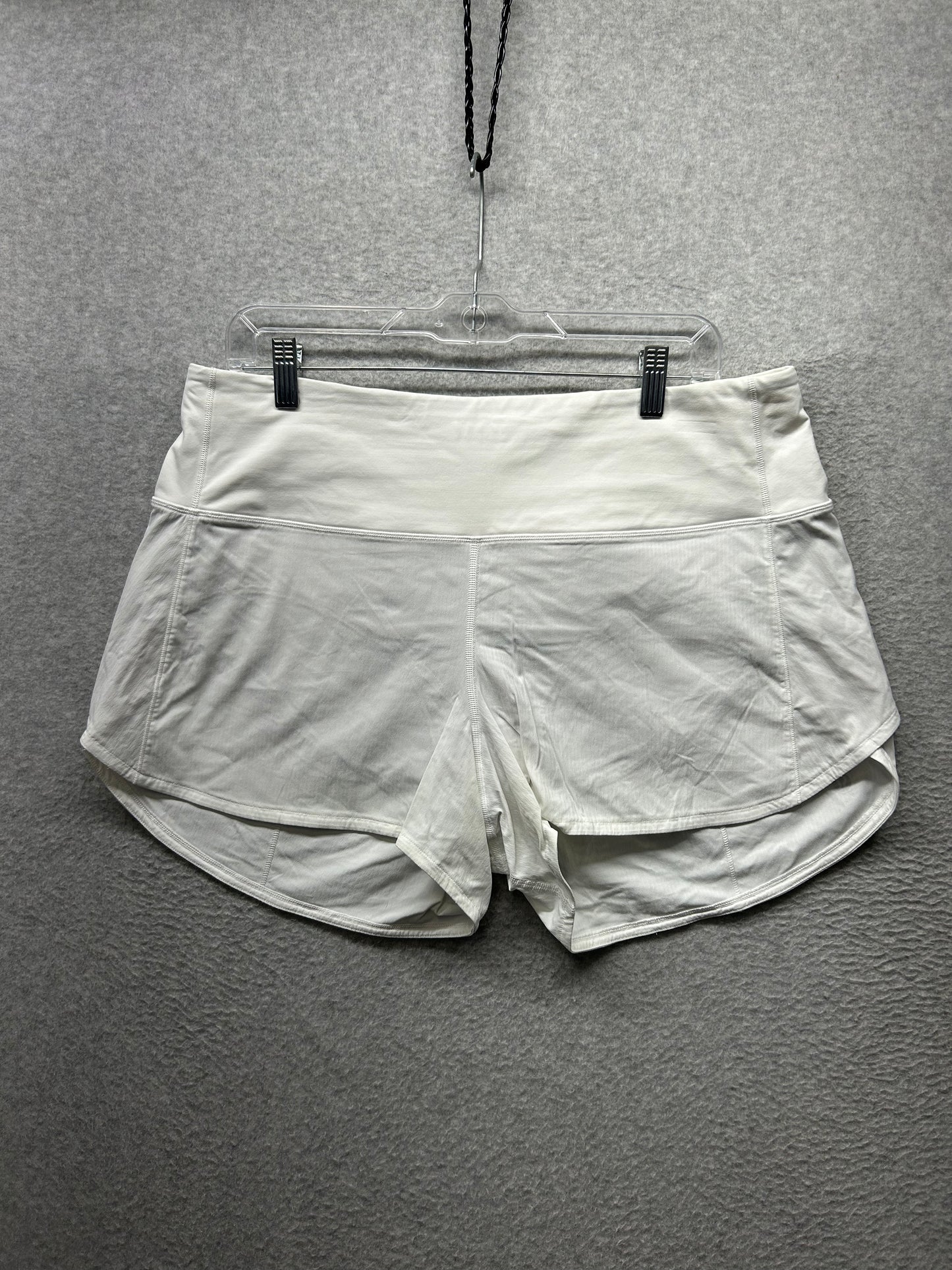 Lululemon Speed Up Short Long High-Rise 4" Size 12 White