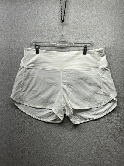 Lululemon Speed Up Short Long High-Rise 4" Size 12 White