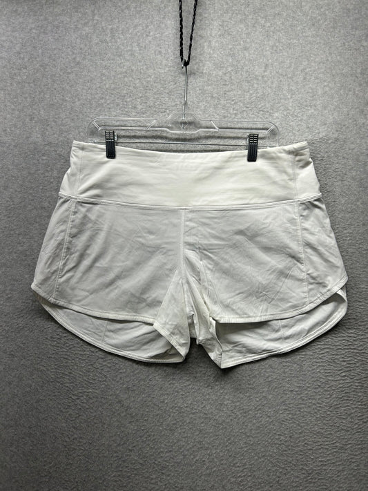 Lululemon Speed Up Short Long High-Rise 4" Size 12 White