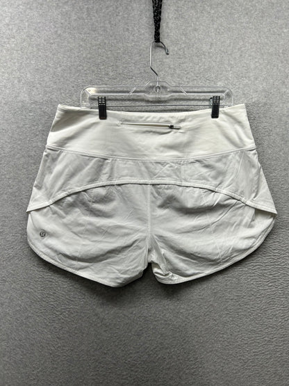 Lululemon Speed Up Short Long High-Rise 4" Size 12 White