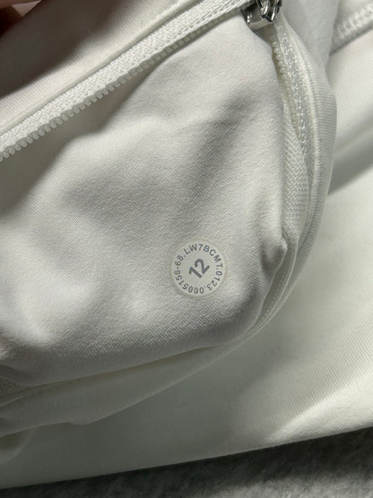 Lululemon Speed Up Short Long High-Rise 4" Size 12 White