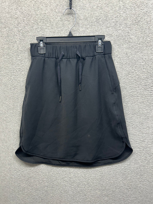Lululemon On The Fly Skirt Woven Size 4 Black