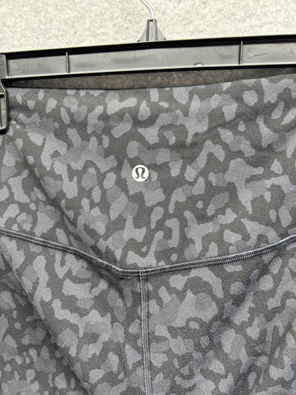 Lululemon Align Crop 21" Size 6 Formation Camo Deep Coal Multi