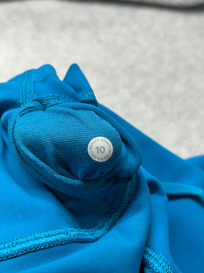 Lululemon Wunder Train High-Rise Short 6" Size 10 Hawaiian Blue