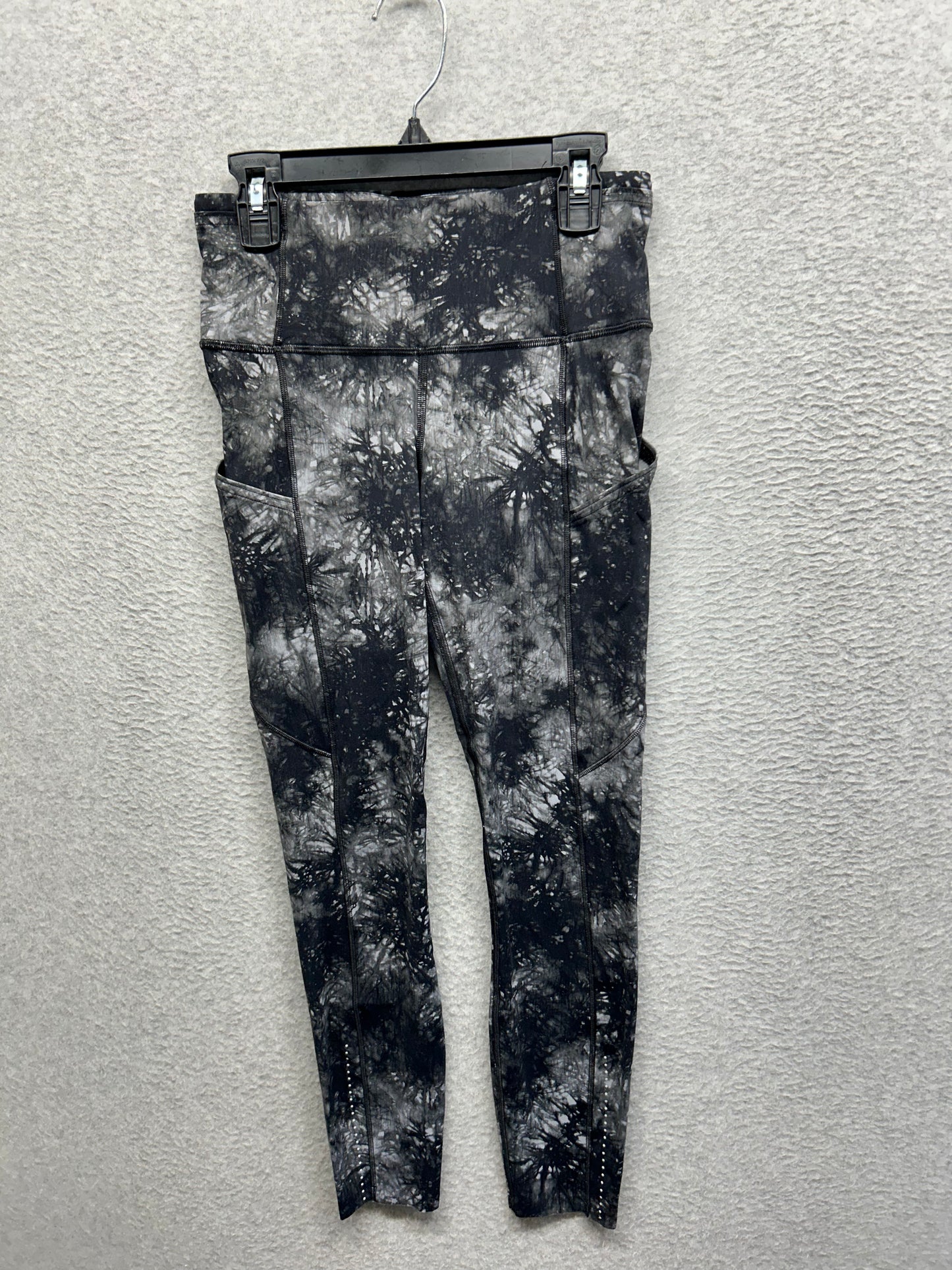 Lululemon Fast and Free Tight II 25" Size 4 Gray | Black