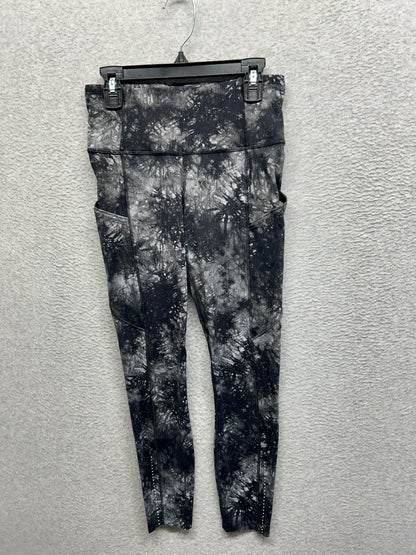 Lululemon Fast and Free Tight II 25" Size 4 Gray | Black
