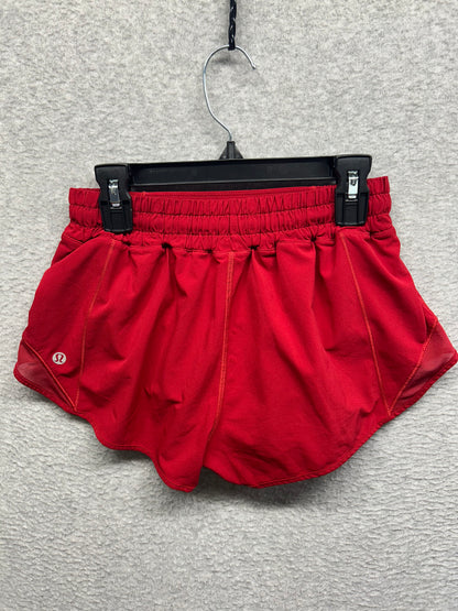 Lululemon Hotty Hot Short II 2.5" Size 4 Dark Red