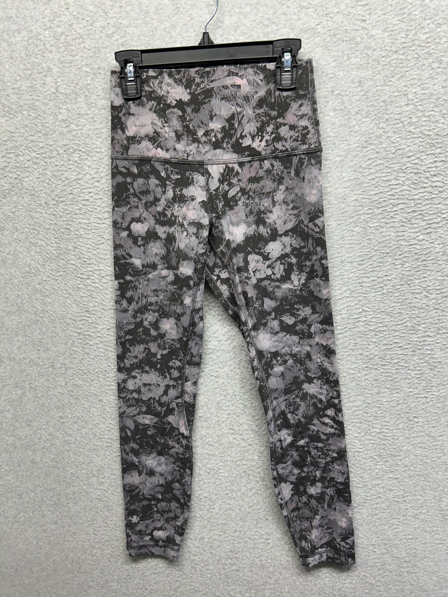 Lululemon Align Pant II 25" Size 4  Floral Illusion Ice Grey Multi