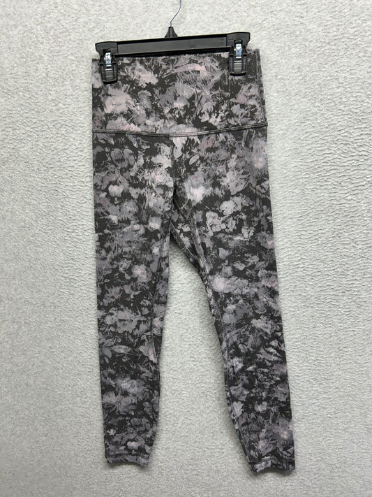 Lululemon Align Pant II 25" Size 4  Floral Illusion Ice Grey Multi