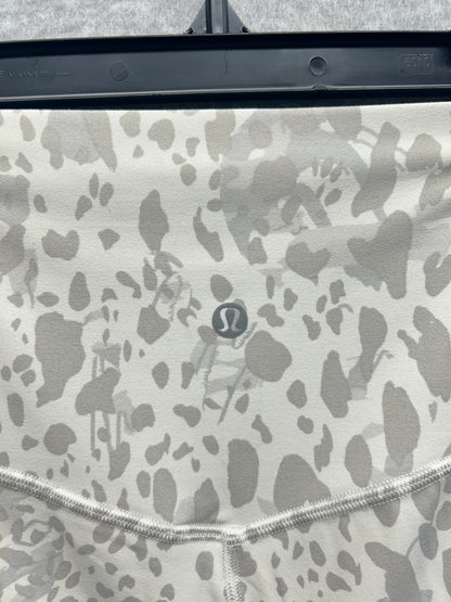 Lululemon Align High-Rise Short 6" Size 4 Cheetah Camo Antique White Multi
