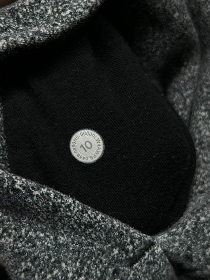 Lululemon Scuba Hoodie Full Zip Light Cotton Fleece Size 10 Luminesce Splatter White Black
