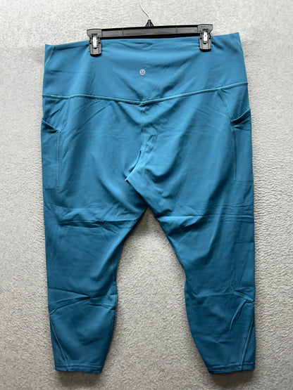 Lululemon Align High-Rise Pant with Pockets 25" Size 20 Capture Blue