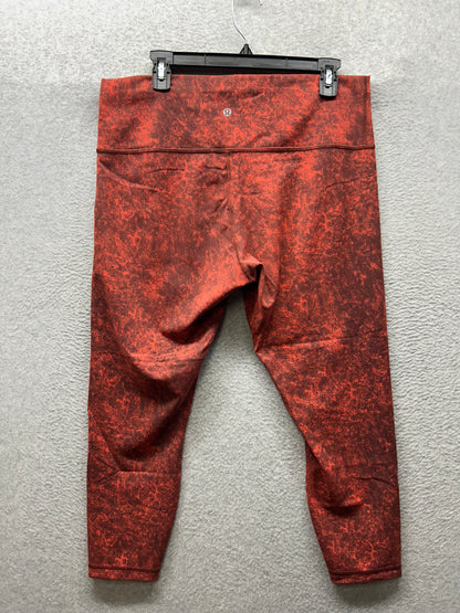 Lululemon Wunder Train High-Rise Tight 26" Size 16 Denim Wash Print Autumn