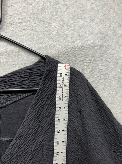 Lululemon Rippled V-Neck Pullover Size 6 Black