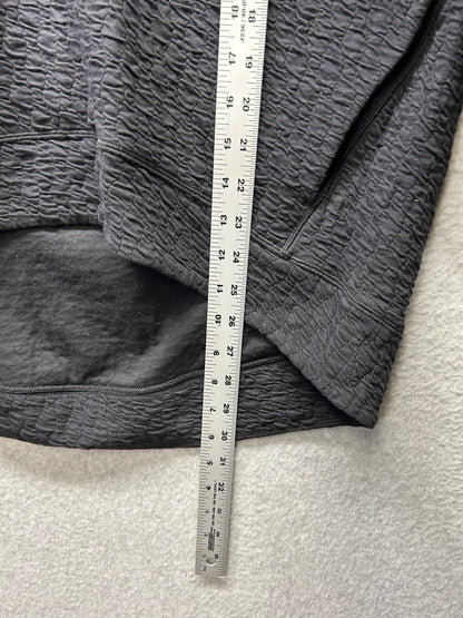 Lululemon Rippled V-Neck Pullover Size 6 Black