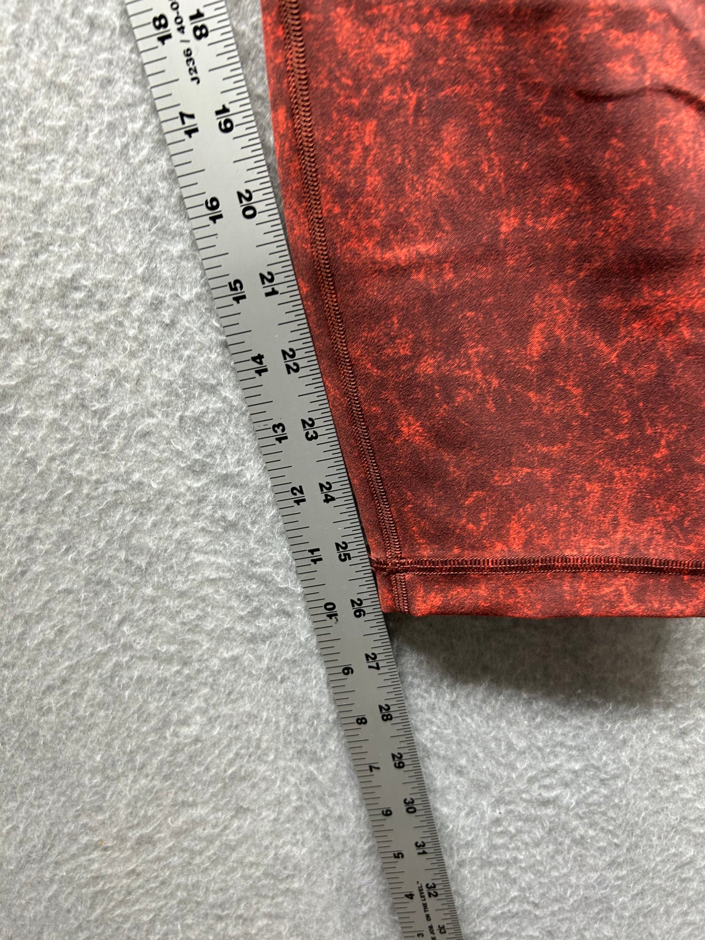 Lululemon Wunder Train High-Rise Tight 26" Size 16 Denim Wash Print Autumn